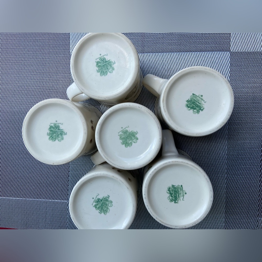 Pfaltzgraff Naturewood coffee mugs, set of 6, vintage - Picture 3 of 10